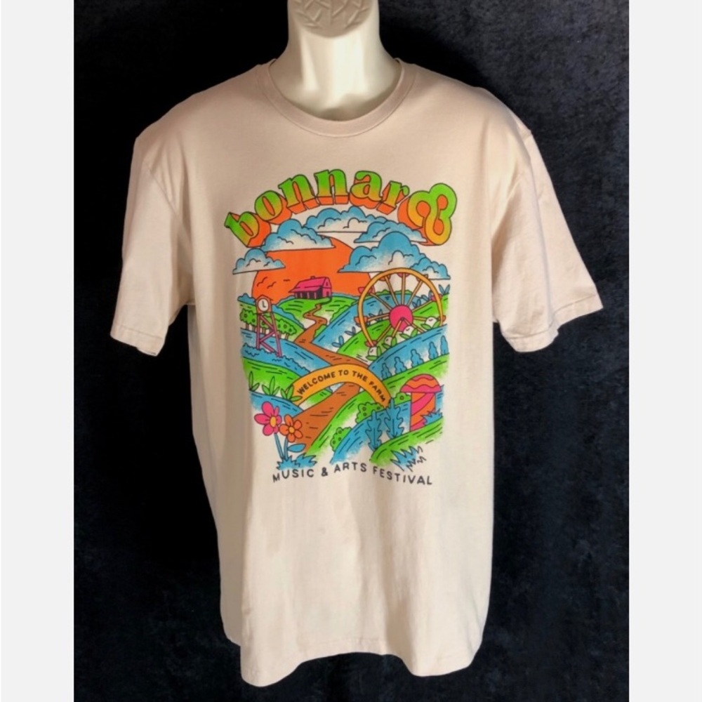 Bonnaroo Music & Arts Festival 2021 tee T Shirt sz XL Welcome to the Farm